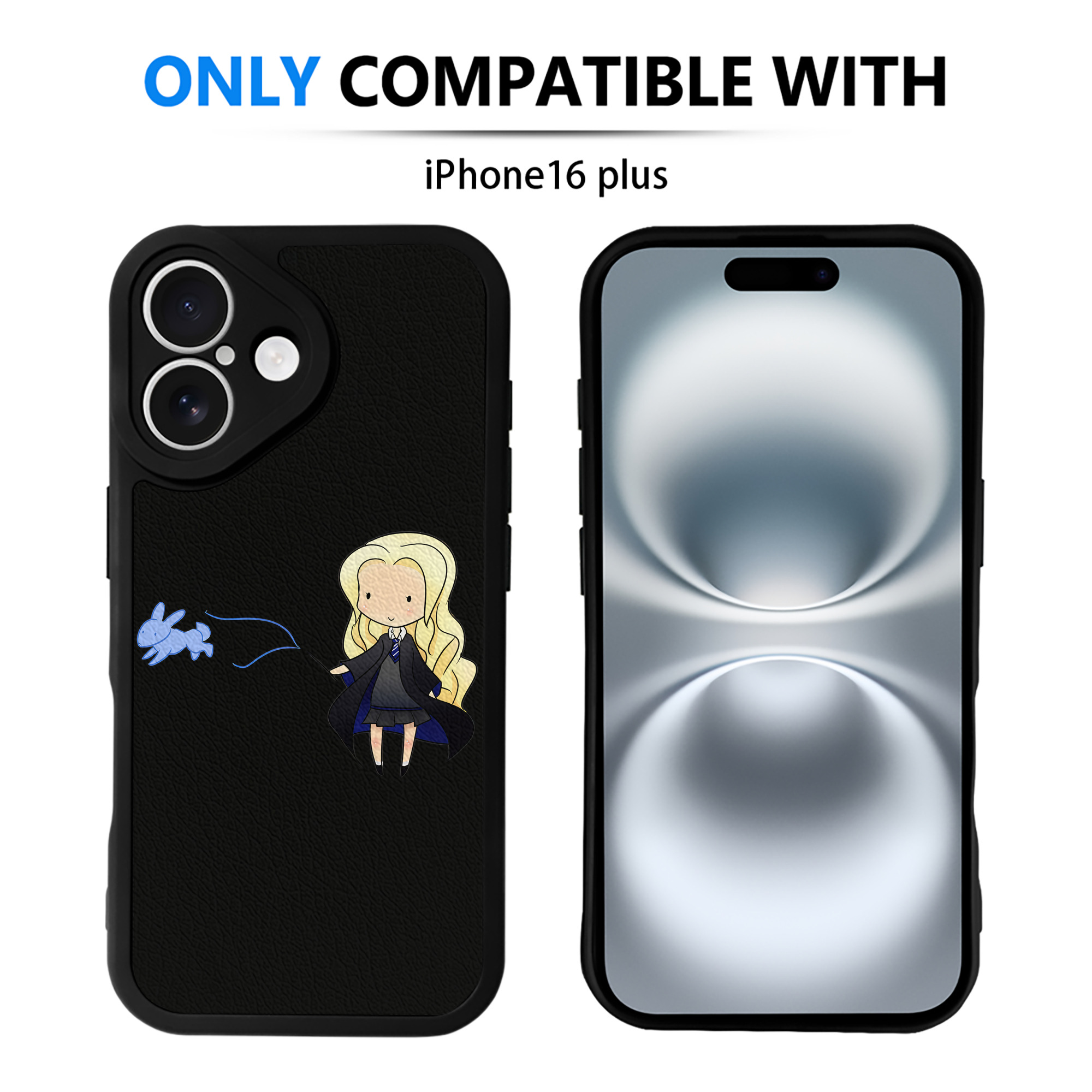 （画像用） Harry Potter ハリー・ポッターシリーズ 【iPhone 16シリーズ対応】シリコンスマホケース（レザー調） 材質：シリコン